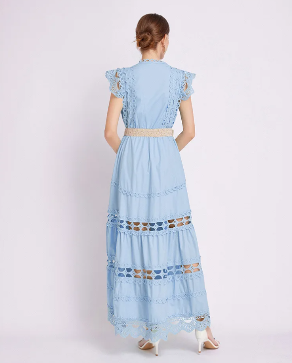 Lina | Women's Elegant Sleeveless Lace Cocktail Dress 5