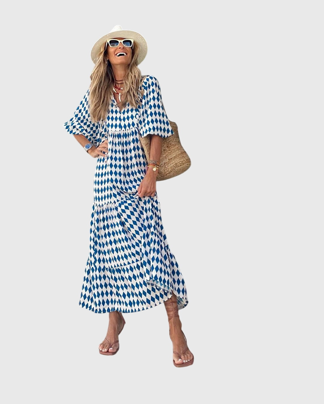 Women's Boho Maxi Dress | Lightweight, Flattering Fit for Summer Occasions 8