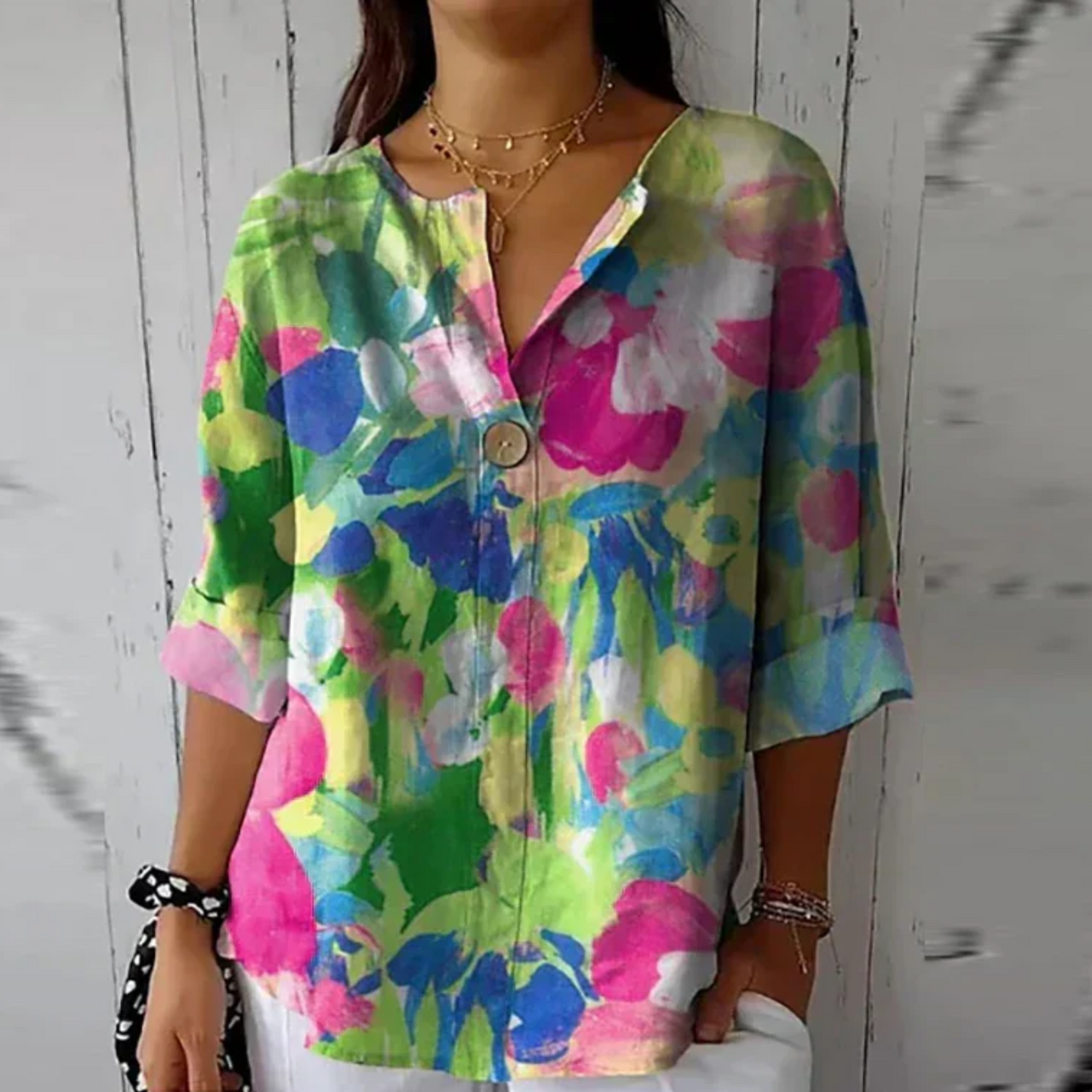 Women's Floral Print Blouse | Soft Breathable Fabric, Flattering Silhouette 7