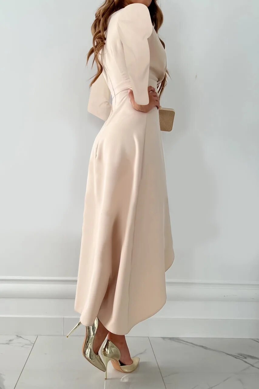 Evelyn | Women's Elegant V Neck Midi Summer Dress 1