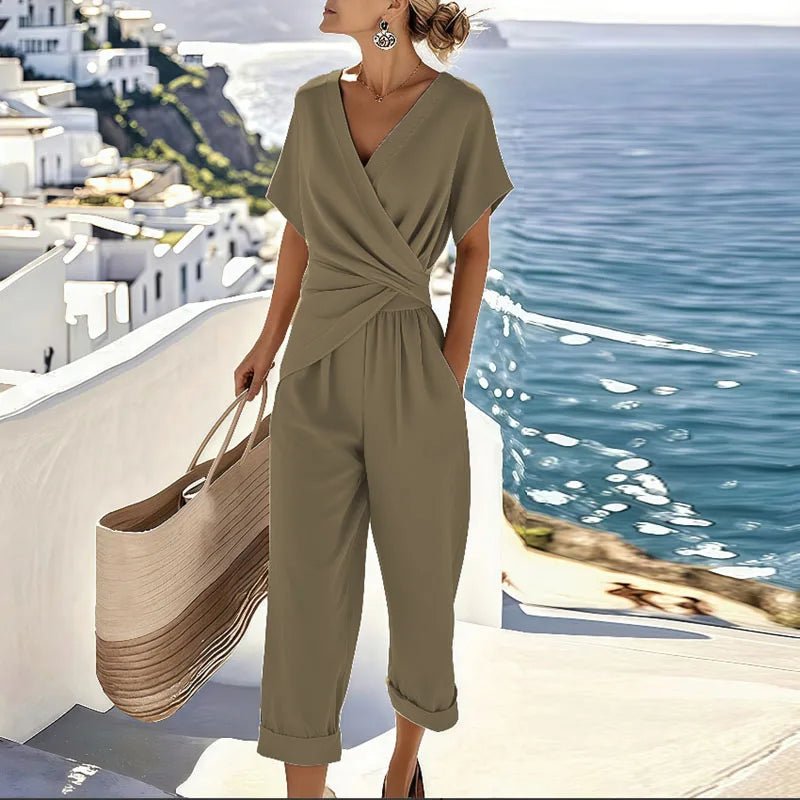 Evelyn | Women's Wrap-Front Two Piece Co-Ord Set 2