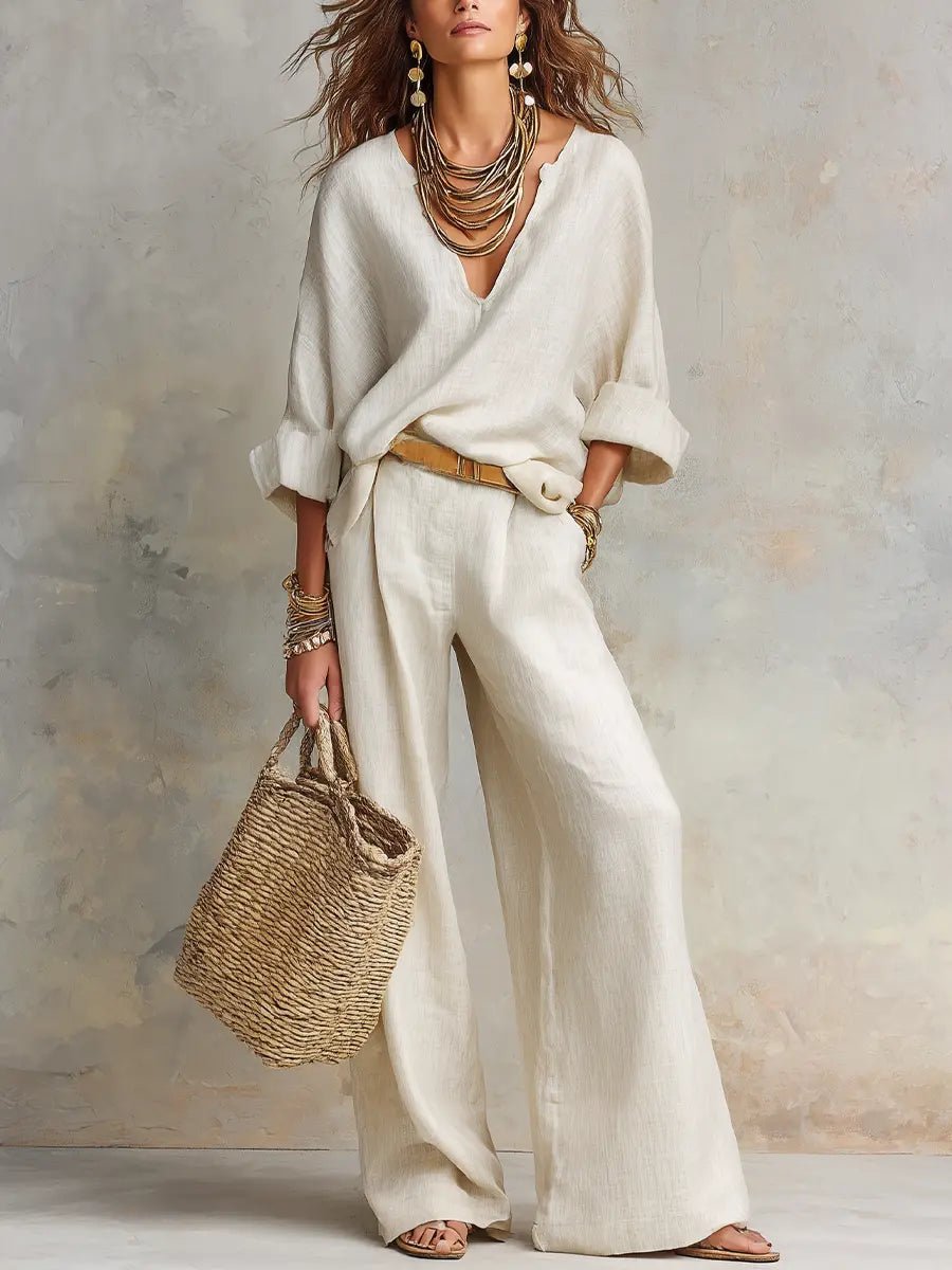 Ivy | Women's Linen Two-Piece Resort Set 0