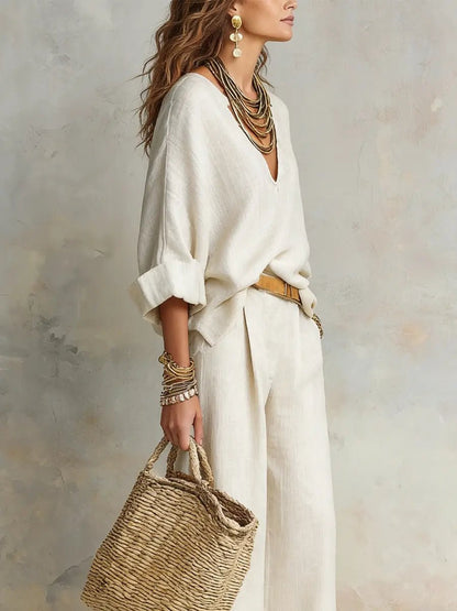 Ivy | Women's Linen Two-Piece Resort Set 4