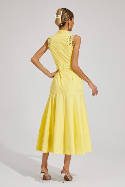 Lina | Elegant Women's Summer Lace Midi Dress 7