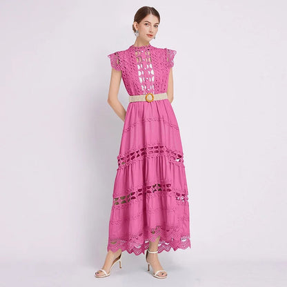 Lina | Women's Elegant Sleeveless Lace Cocktail Dress 0