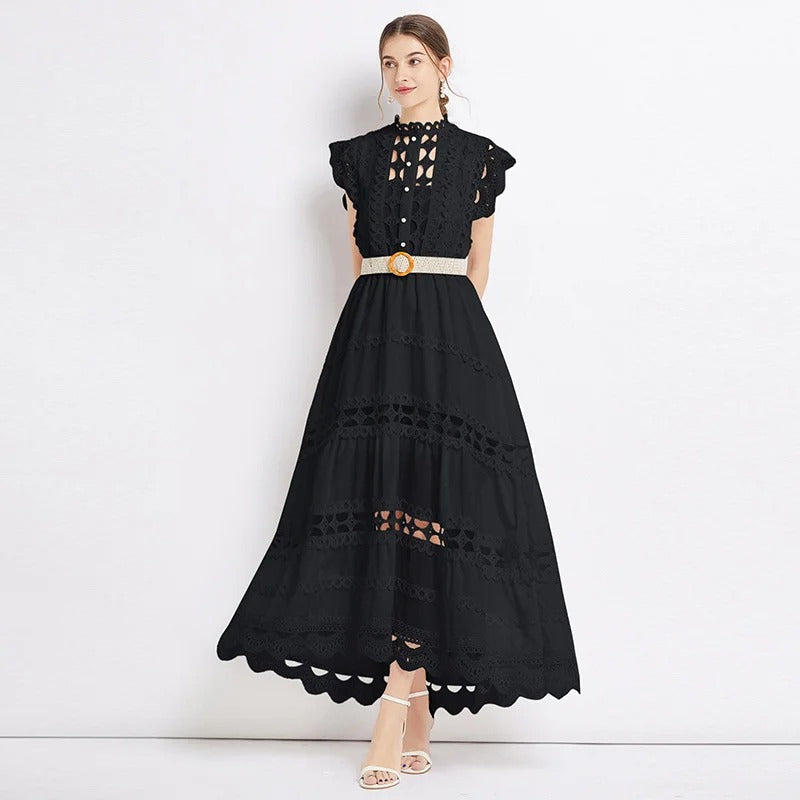 Lina | Women's Elegant Sleeveless Lace Cocktail Dress 1