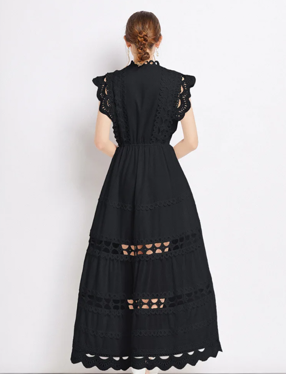 Lina | Women's Elegant Sleeveless Lace Cocktail Dress 2