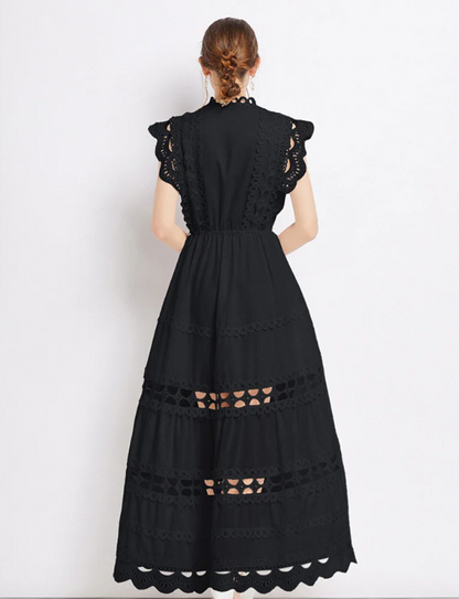Lina | Women's Elegant Sleeveless Lace Cocktail Dress 2