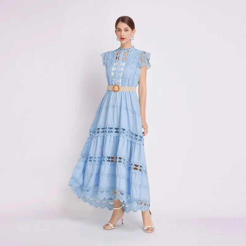 Lina | Women's Elegant Sleeveless Lace Cocktail Dress 4