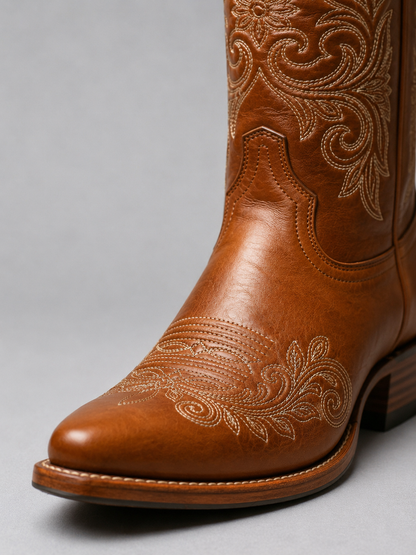 Lina | Women's Knee High Embroidered Cowgirl Boots 2