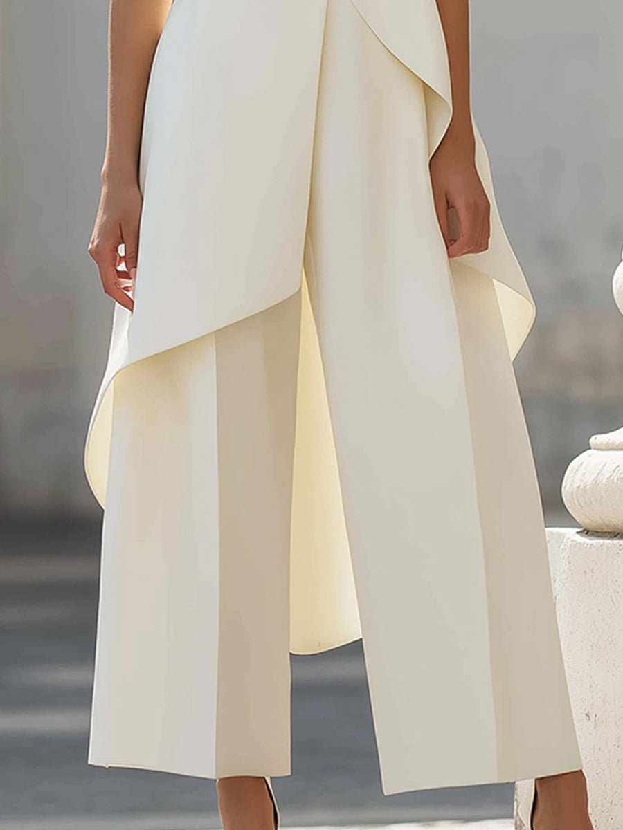 Mila | Women's Elegant Wide Leg Trouser Coord 2
