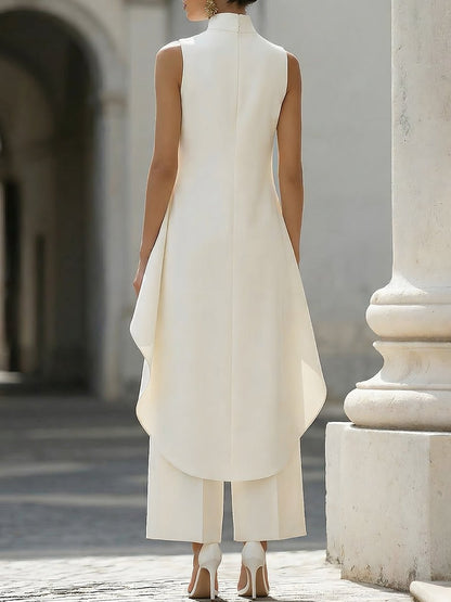 Mila | Women's Elegant Wide Leg Trouser Coord 3