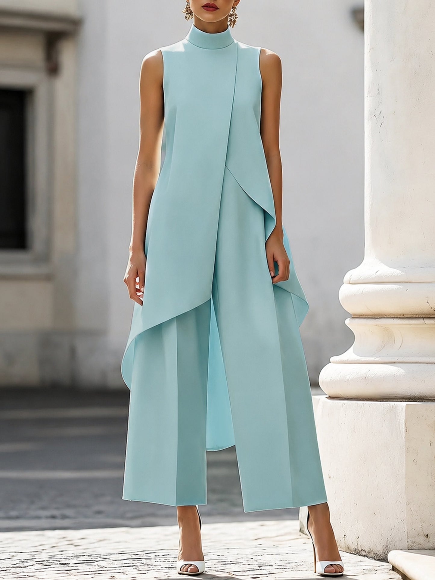 Mila | Women's Elegant Wide Leg Trouser Coord 6
