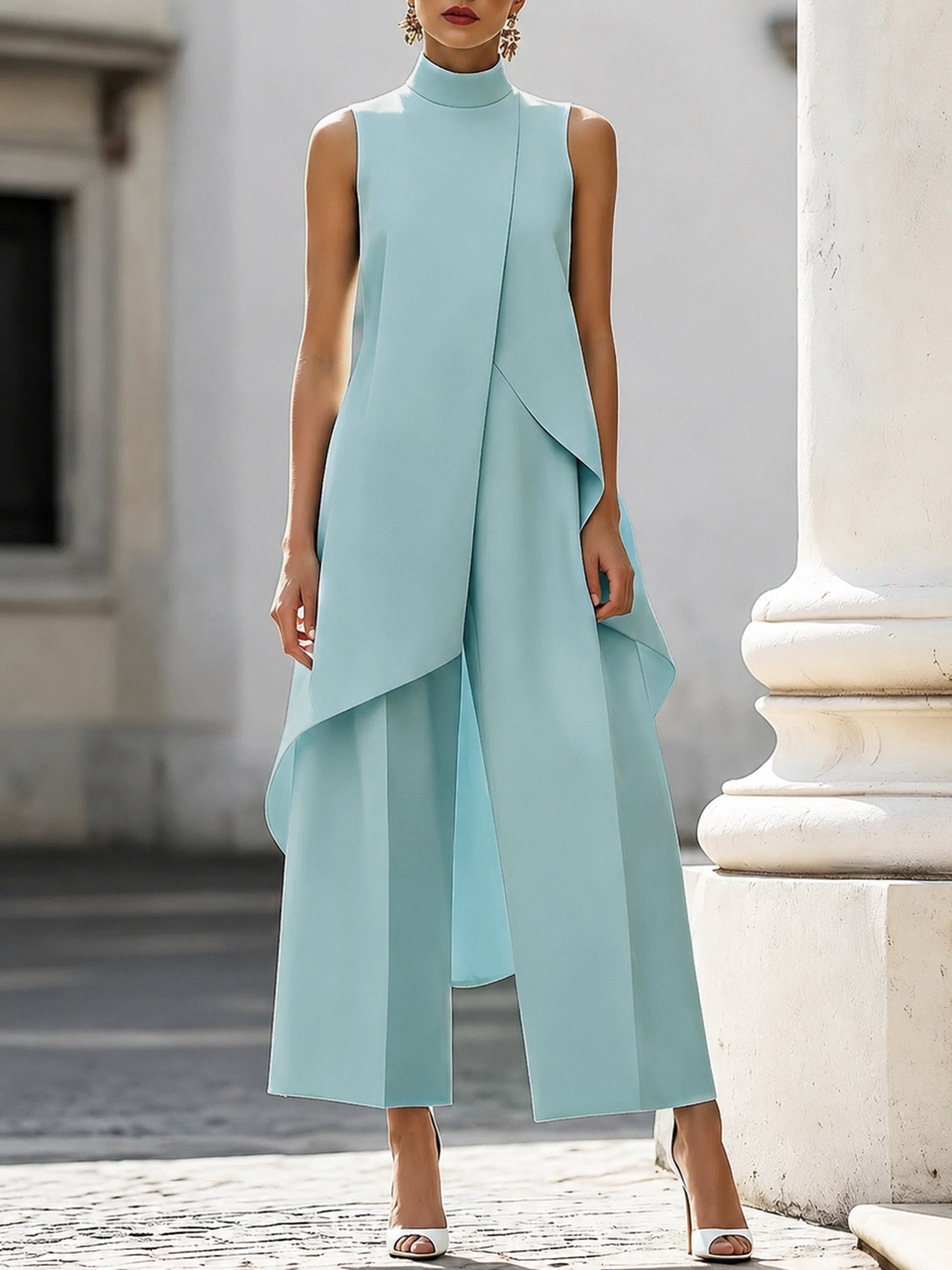 Mila | Women's Elegant Wide Leg Trouser Coord 6