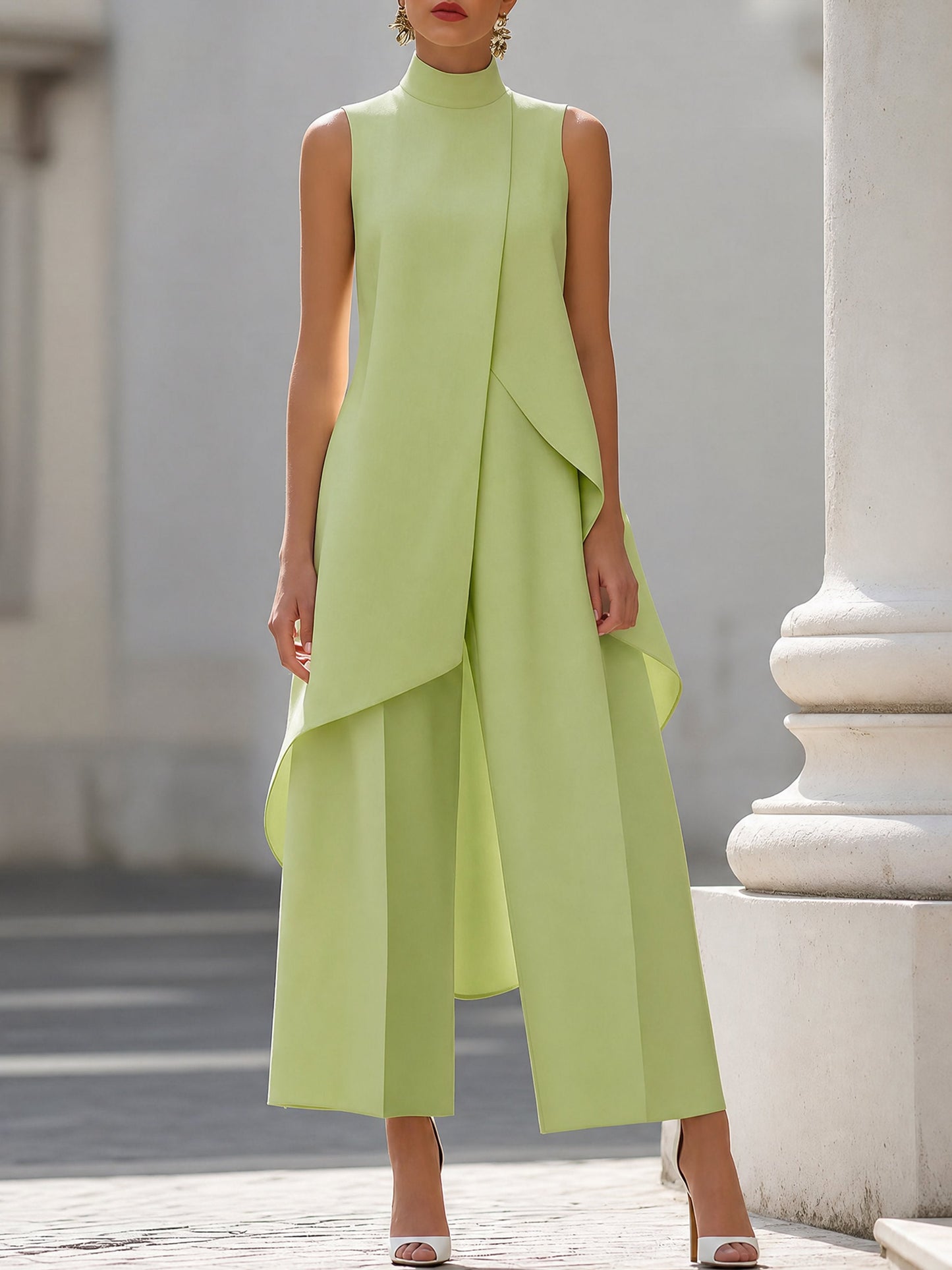 Mila | Women's Elegant Wide Leg Trouser Coord 7