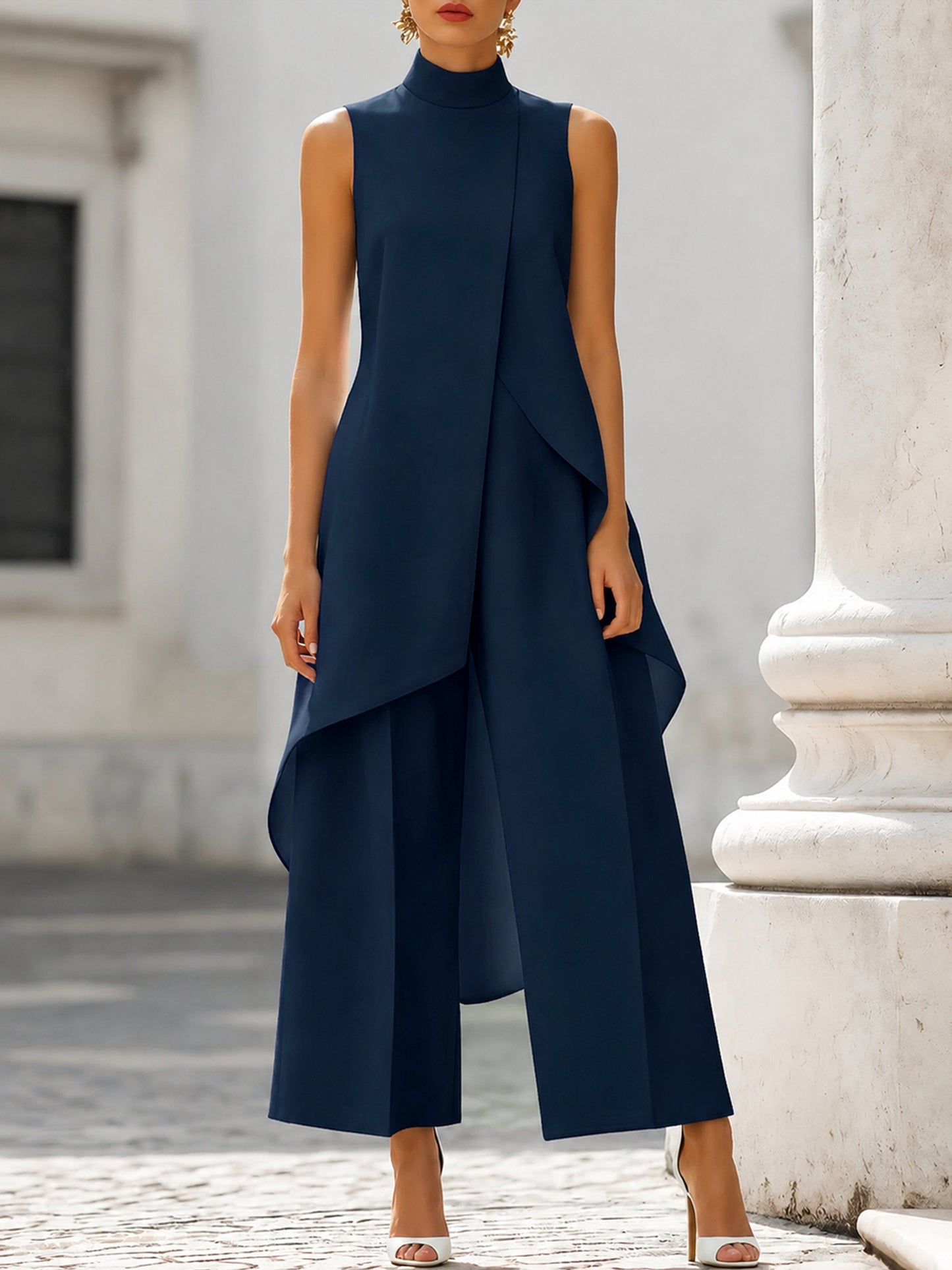 Mila | Women's Elegant Wide Leg Trouser Coord 8