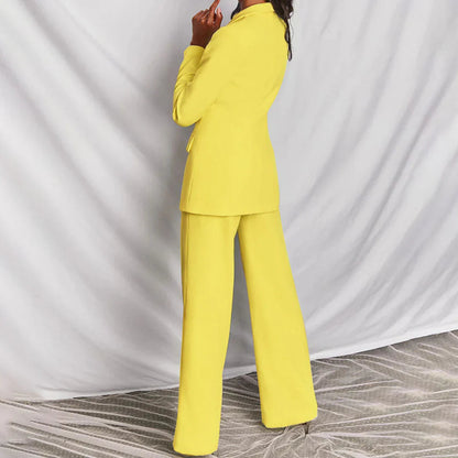 Nina | Women's Plus Size Wide-Leg Trouser Suit 1