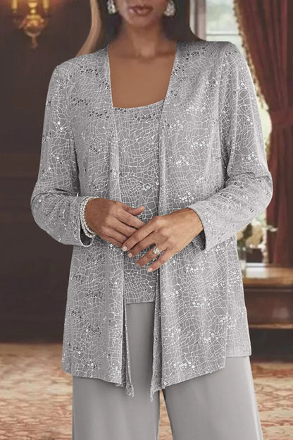 Phaedra | Women's Sequin Three-Piece Suit Set 2