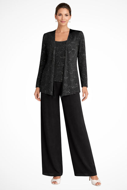 Phaedra | Women's Sequin Three-Piece Suit Set 4