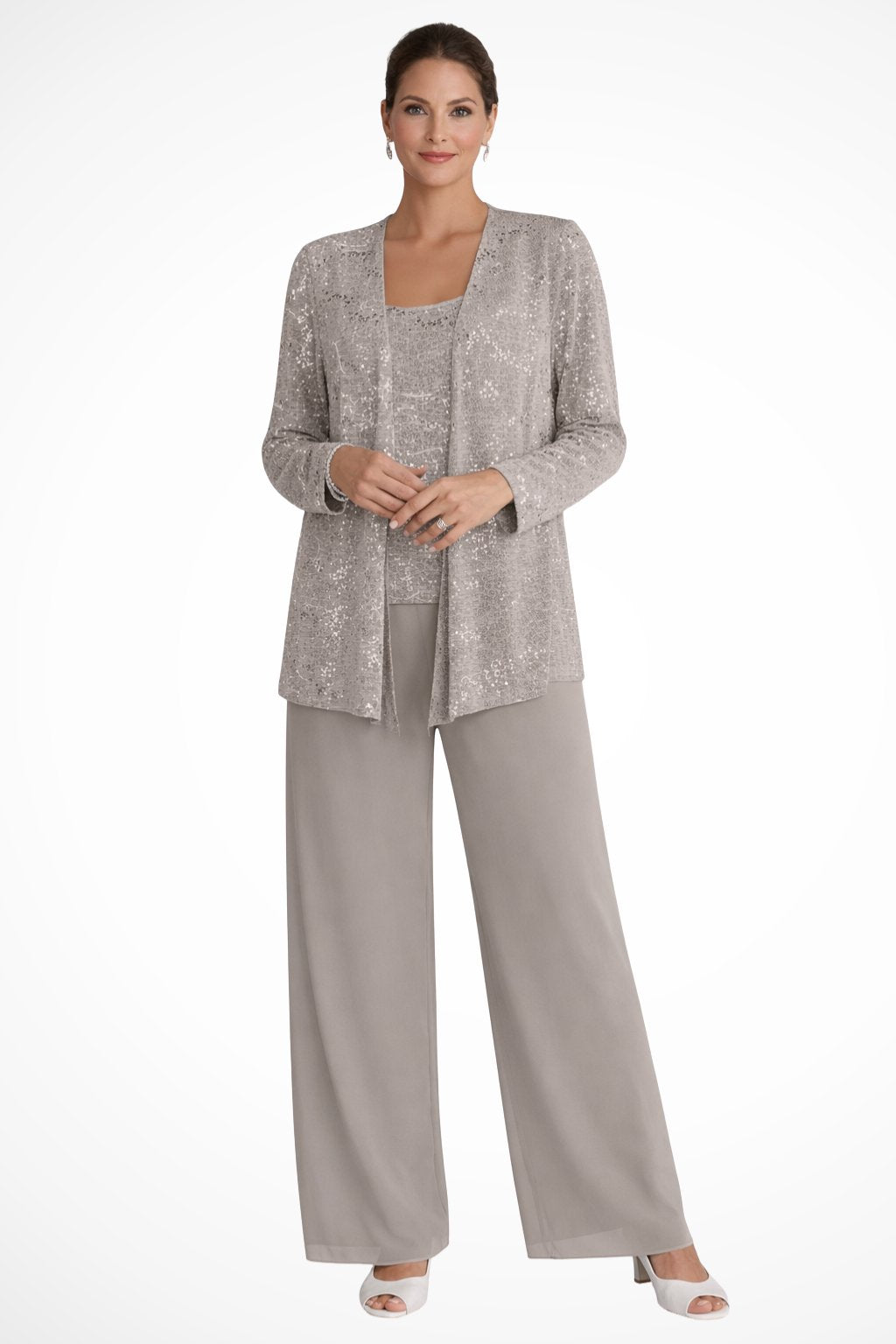 Phaedra | Women's Sequin Three-Piece Suit Set 8