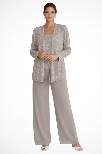 Phaedra | Women's Sequin Three-Piece Suit Set 8