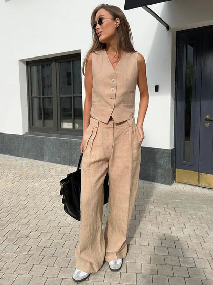 Piper | Women's Wide Leg Trouser Coord Set 8