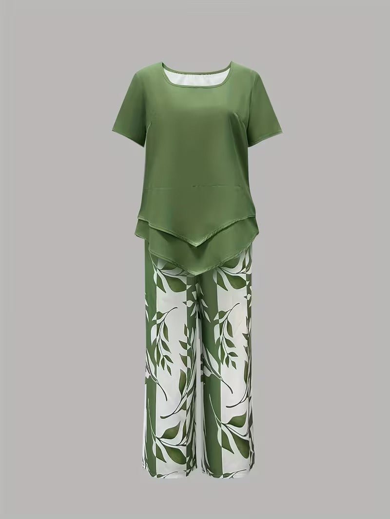 Poppy | Women's Loungewear Botanical Print Two-Piece Set 4