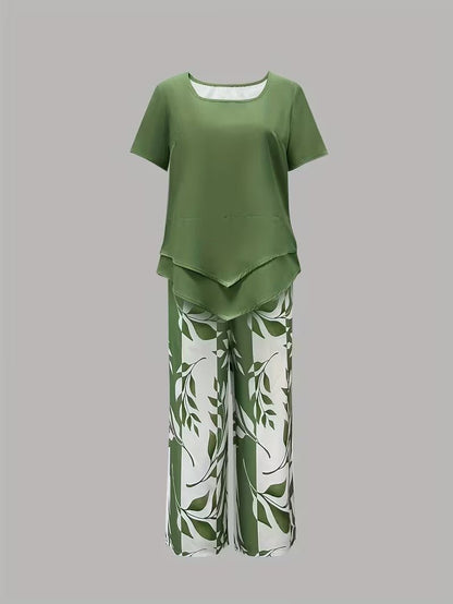 Poppy | Women's Loungewear Botanical Print Two-Piece Set 4