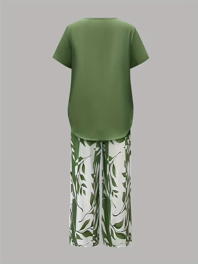 Poppy | Women's Loungewear Botanical Print Two-Piece Set 5