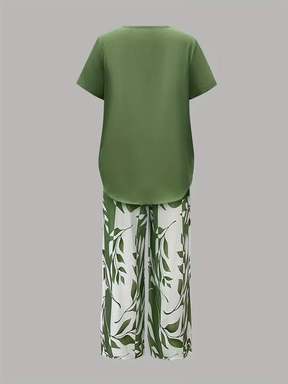 Poppy | Women's Loungewear Botanical Print Two-Piece Set 5
