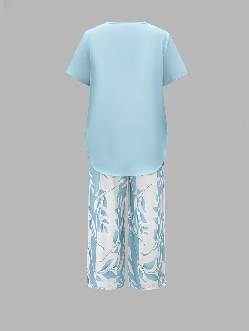 Poppy | Women's Loungewear Botanical Print Two-Piece Set 7