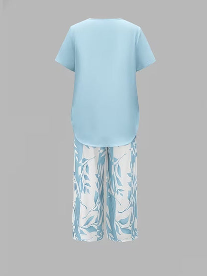 Poppy | Women's Loungewear Botanical Print Two-Piece Set 7