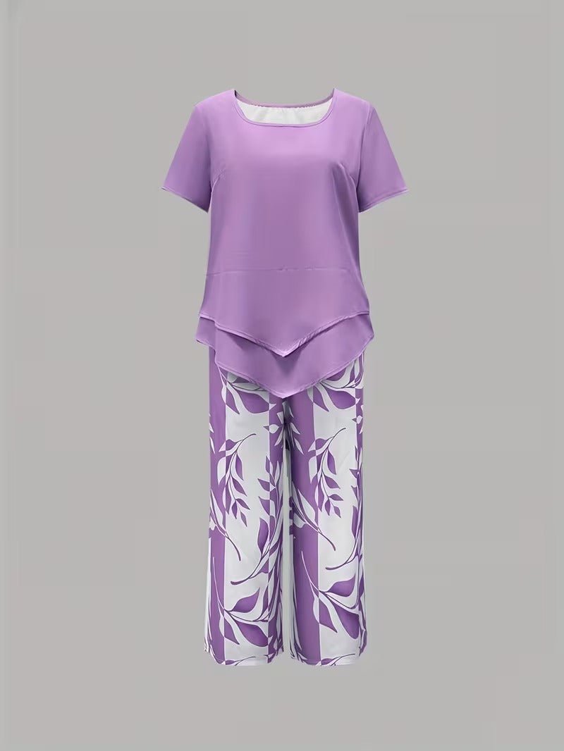 Poppy | Women's Loungewear Botanical Print Two-Piece Set 8