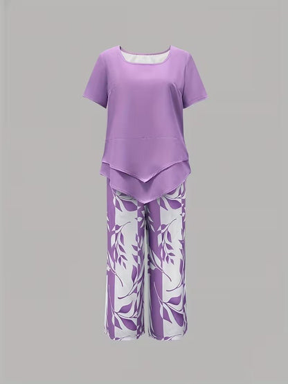 Poppy | Women's Loungewear Botanical Print Two-Piece Set 8