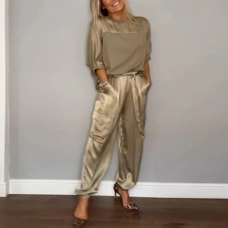 Siena | Plus Size Women's Two Piece Utility Cargo Co Ord Set 0