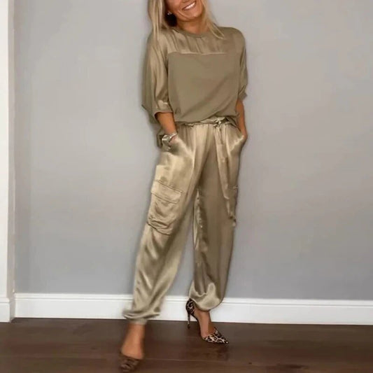Siena | Plus Size Women's Two Piece Utility Cargo Co Ord Set 0