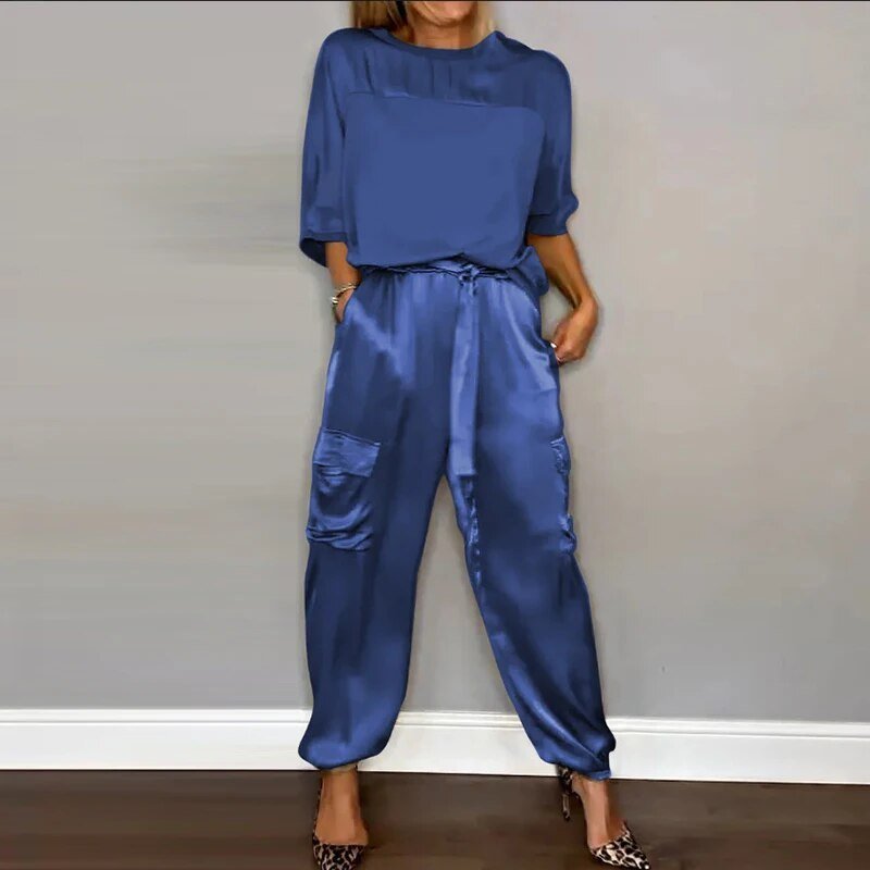 Siena | Plus Size Women's Two Piece Utility Cargo Co Ord Set 1