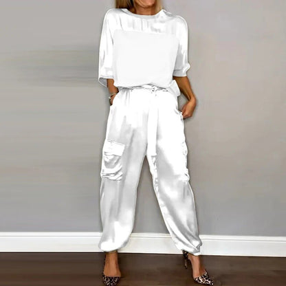 Siena | Plus Size Women's Two Piece Utility Cargo Co Ord Set 4