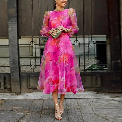 Tara | Women's Formal Floral Midi Dress for Summer Events 0