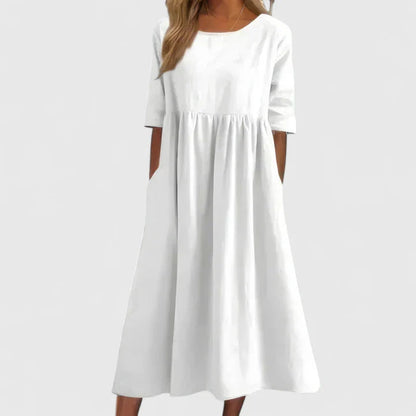 Women's A-Line Comfortable Dress | Stomach-Friendly Design 1