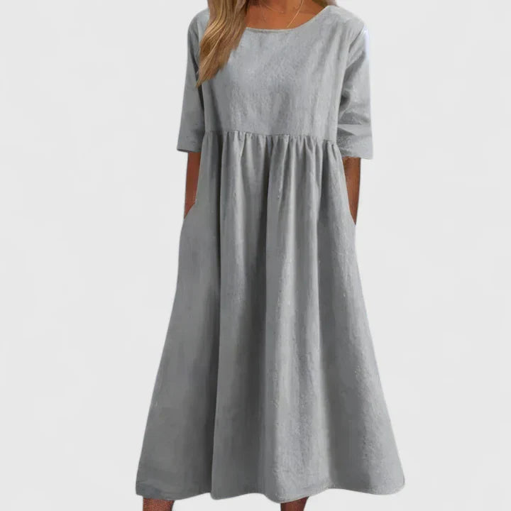 Women's A-Line Comfortable Dress | Stomach-Friendly Design 2