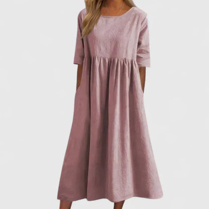 Women's A-Line Comfortable Dress | Stomach-Friendly Design 3