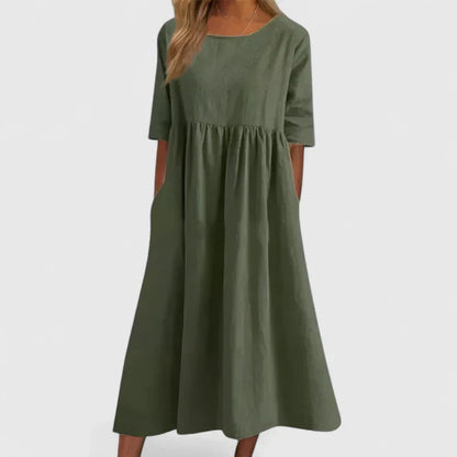 Women's A-Line Comfortable Dress | Stomach-Friendly Design 4