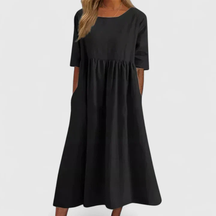 Women's A-Line Comfortable Dress | Stomach-Friendly Design 5