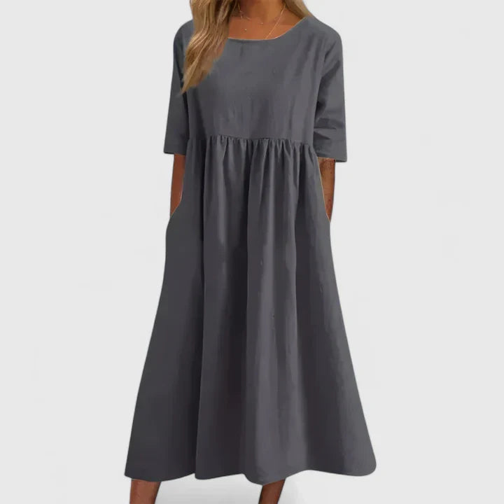 Women's A-Line Comfortable Dress | Stomach-Friendly Design 6