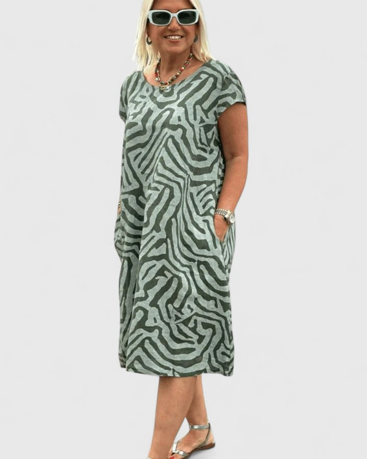 Women's A-Line Summer Dress | Flared Sleeves, Comfortable Fit 3