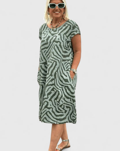 Women's A-Line Summer Dress | Flared Sleeves, Comfortable Fit 3