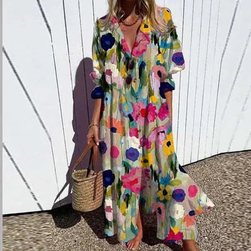 Women's Bohemian Maxi Dress | Lightweight, Flattering Fit for Summer 0