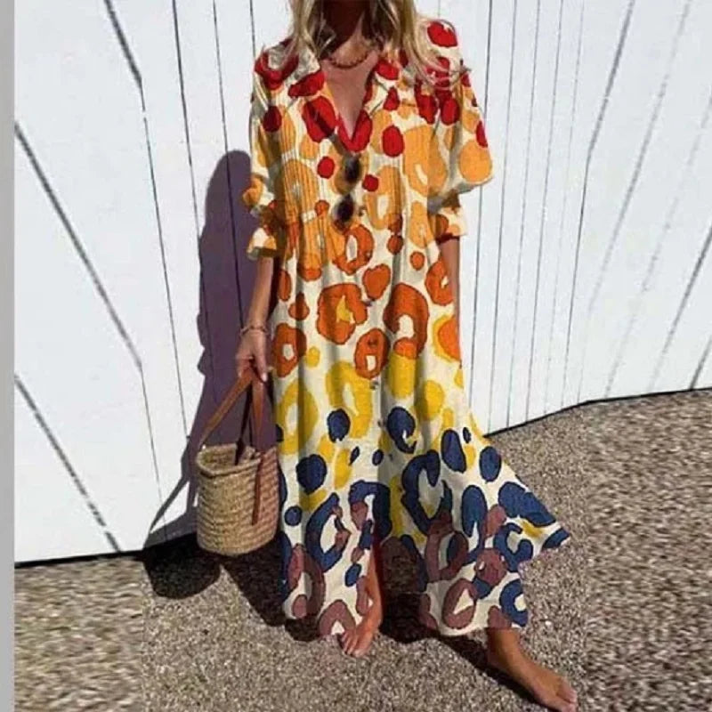 Women's Bohemian Maxi Dress | Lightweight, Flattering Fit for Summer 1