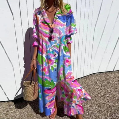 Women's Bohemian Maxi Dress | Lightweight, Flattering Fit for Summer 2